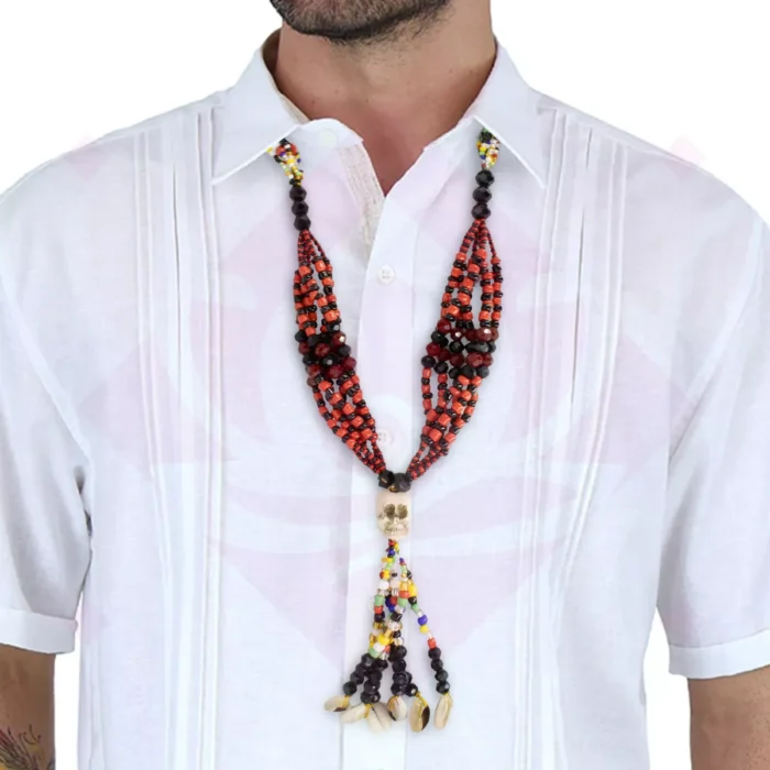 Collar Mazo De Elegua Lucero Eleggua Con Muerto 47 Cm Carro 2