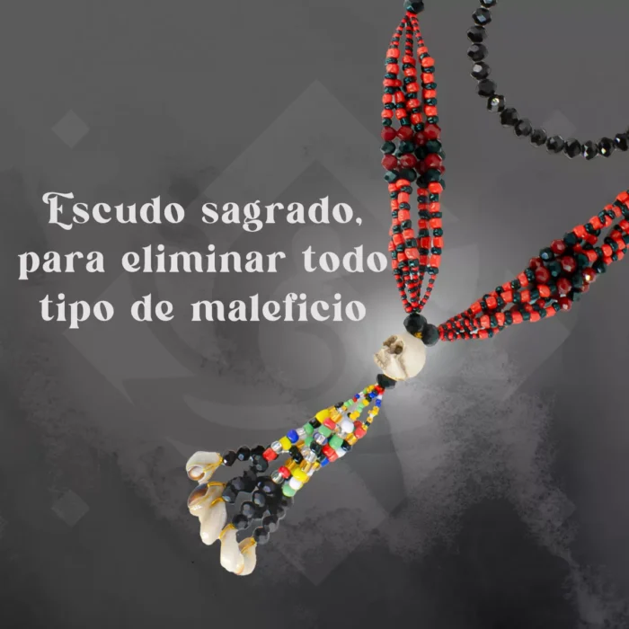 Collar Mazo De Elegua Lucero Eleggua Con Muerto 47 Cm Carro 5