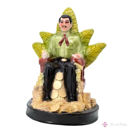 Estatua Jesús Malverde 30cm Curada + Libro Exclusivo - Culto y Devoción