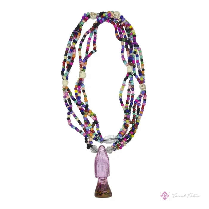 mazo santa muerte rosa curado superación emocional protección espiritual