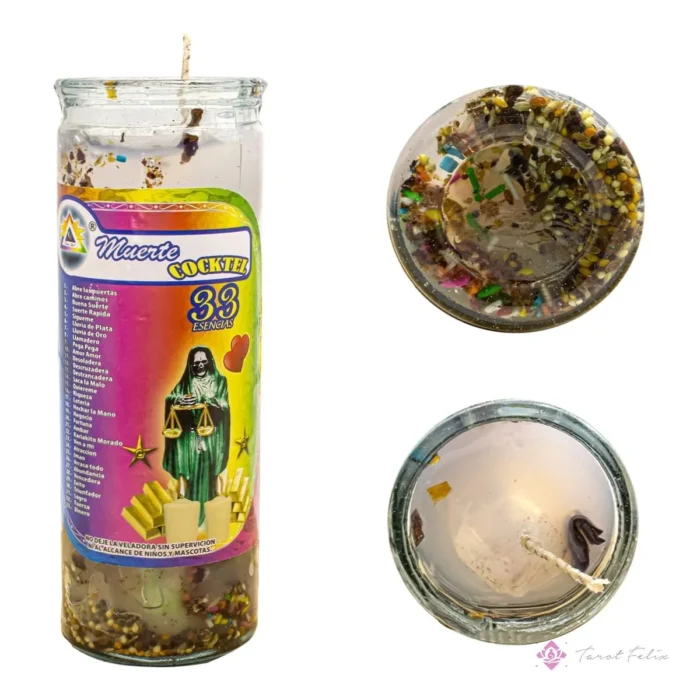 Pack Veladoras Gel 33 Esencias para Éxito y Abundancia - Tarot Felix