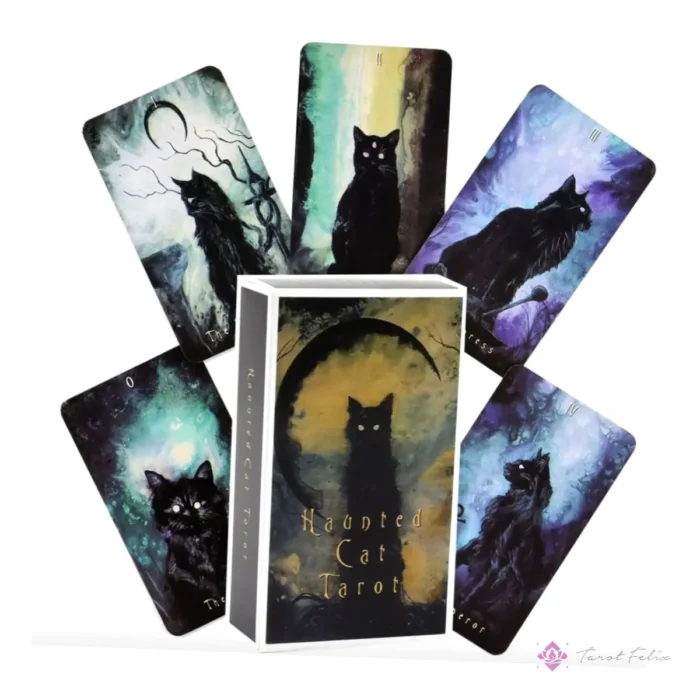 Tarot Gato Embrujado: 78 Cartas Oscuras + Guía Espiritual | Tarot Felix