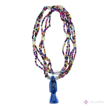 Mazo Santa Muerte Azul Personalizado: Protección y Curación Espiritual