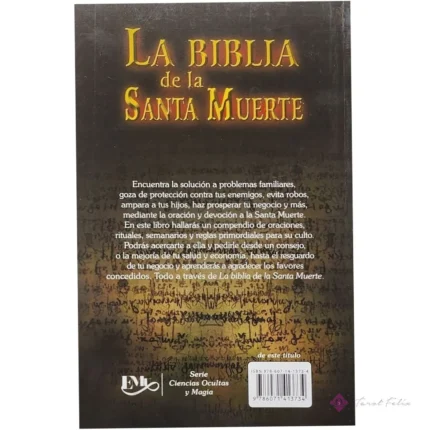 Estatua Santa Muerte 7 Potencias con Colmillo de Coyote 30cm - Protección Auténtica