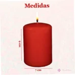 Vela Roja Esotérica 10cm para Amarres y Endulzamientos Amorosos | Tarot Felix