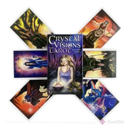 Tarot Crystal Visions: Guía Espiritual y Adivinación con 78 Cartas + eBook