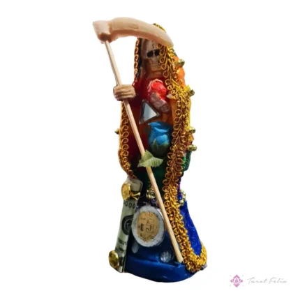 Estatua Santa Muerte 7 Potencias 30cm Vestida + Libro Exclusivo