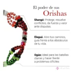 Pulsera 7 Potencias Orishas - Joyería Espiritual de Santería en Cristal Cortado