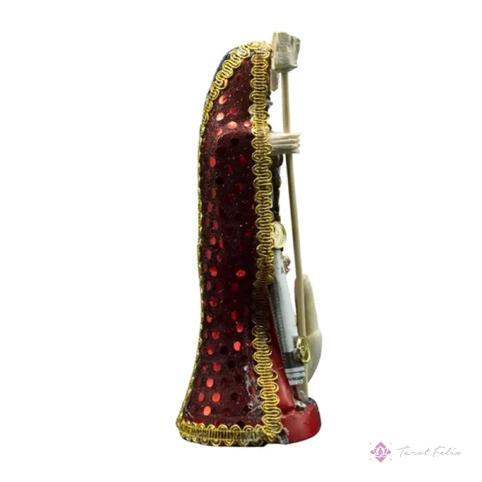 Santa Muerte Reversible Vestida 30cm: Curada y Preparada + Libro de Rituales