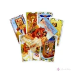 Tarot Art Nouveau y Dioses Egipcios: Mazo Coleccionable + Guía PDF