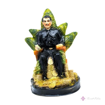 Estatua Jesús Malverde 30cm Curada + Libro Exclusivo - Cultura y Devoción