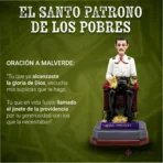 Estatua Jesús Malverde 30 cm en Trono de Oro - Santo Patrono Curado