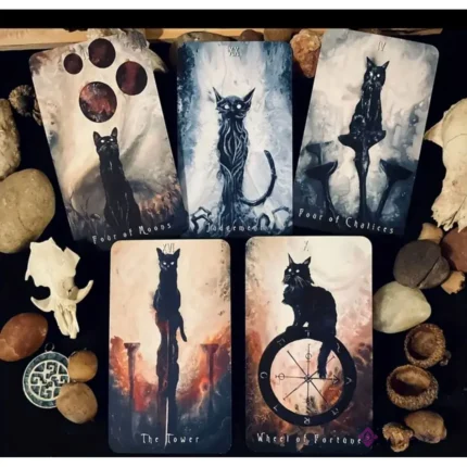 Tarot Gato Embrujado: 78 Cartas Oscuras + Guía Espiritual | Tarot Felix