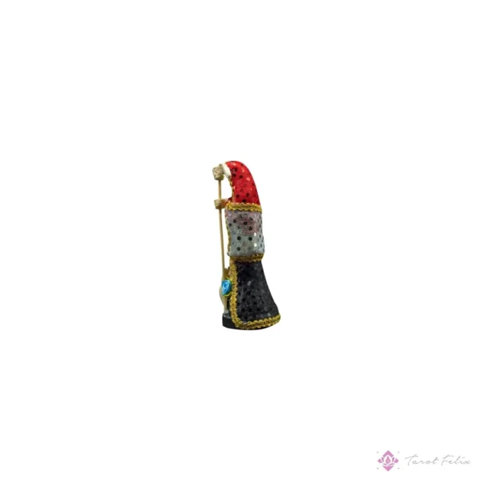 Santa Muerte 24 cm Vestida y Curada: Protección y Espiritualidad + Biblia