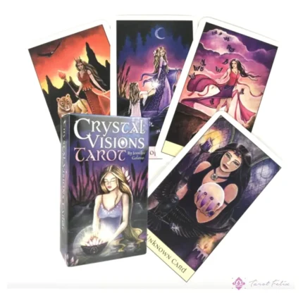 Tarot Crystal Visions: Guía Espiritual y Adivinación con 78 Cartas + eBook