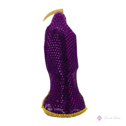 Estatua Santa Muerte Morada 24 cm + Libro: Protección y Energía Curativa