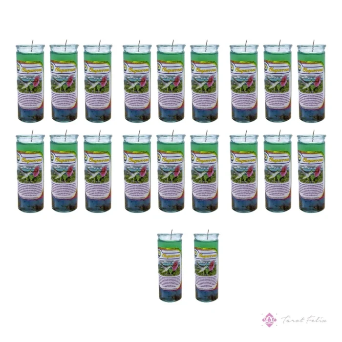 Pack Veladoras Gel Chuparrosa para Amor y Fertilidad - Tarot Felix