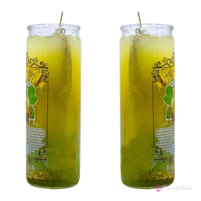 Pack 2 Veladoras Gel Santa Muerte para Prosperidad y Protección