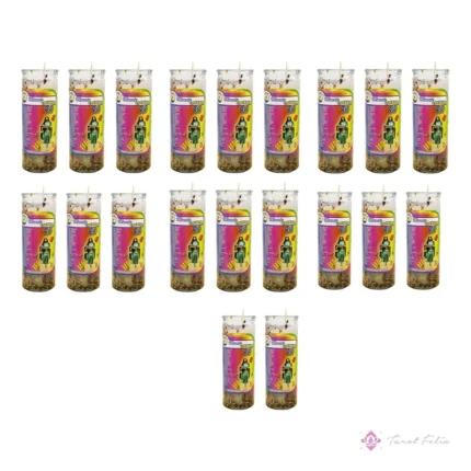 Pack Veladoras Gel 33 Esencias para Éxito y Abundancia - Tarot Felix