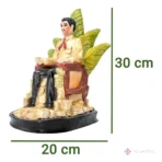 Estatua de Jesús Malverde 30cm Dorada y Curada + Libro Exclusivo