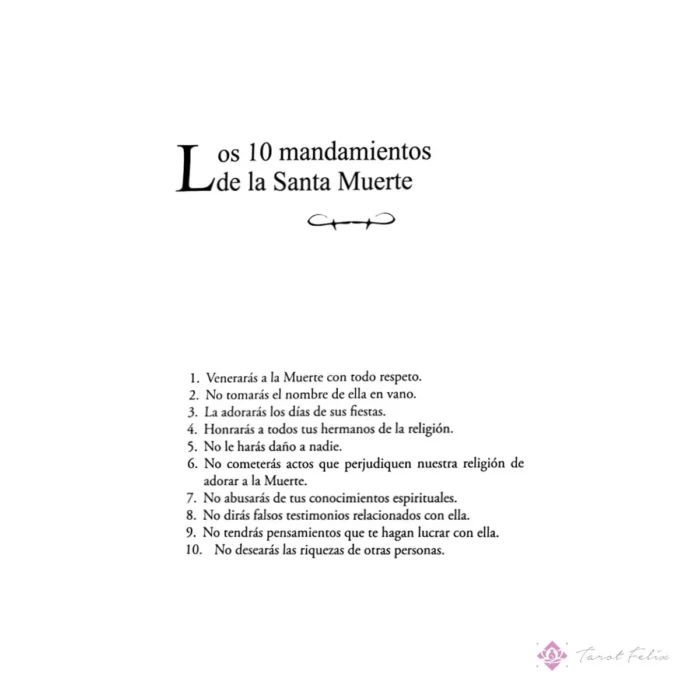 Estatua Santa Muerte 7 Potencias 15cm con Libro de Oraciones - Protección y Devoción