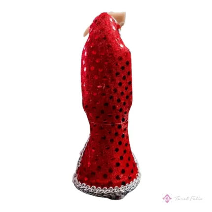 Figura de Santa Muerte Roja 15 cm para Amor y Protección + Libro Especial