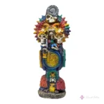 santa muerte azteca jaguar 30 cm curada biblia protección espiritual