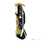 santa muerte negra 24 cm vestida protección contra enemigos defensa espiritual