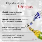 Pulsera 7 Potencias Orishas - Joyería Espiritual de Santería en Cristal Cortado