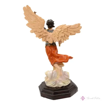 Arcángel San Uriel Escultura 33cm con Ojo de Vidrio - Arte Religioso Único