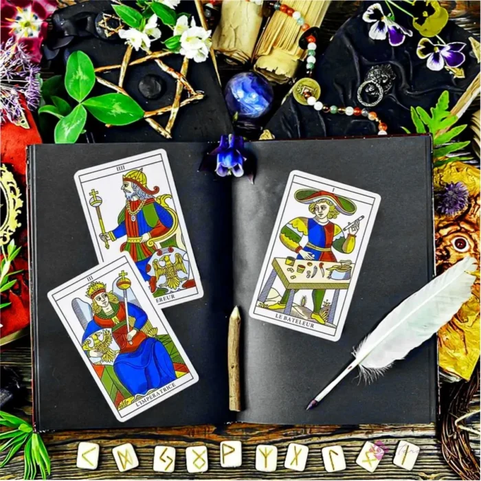 Set Completo Tarot de Marsella Mini: Guía + eBook para Principiantes