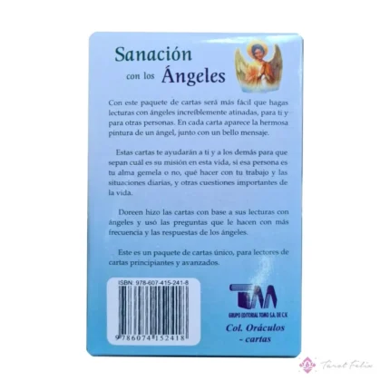 Tarot de Sanación Angelical: 44 Cartas Plastificadas + Manual Completo