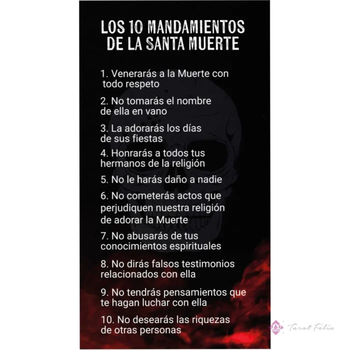 Mazo Santa Muerte Reversible: Tarot Esotérico y Adivinación Profunda