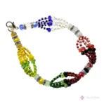 pulsera 7 potencias orishas en cristal cortado joya espiritual ⸻