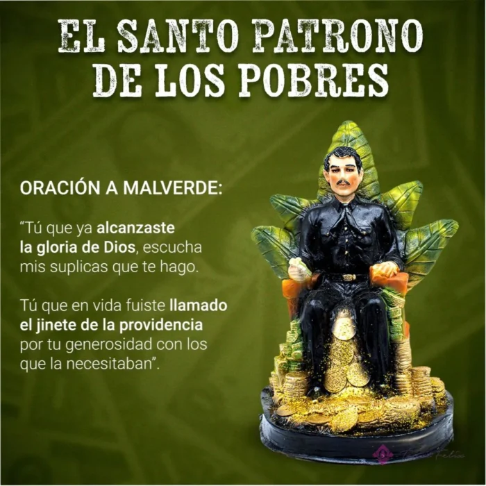 Estatua Jesús Malverde 30cm Curada + Libro Exclusivo - Cultura y Devoción