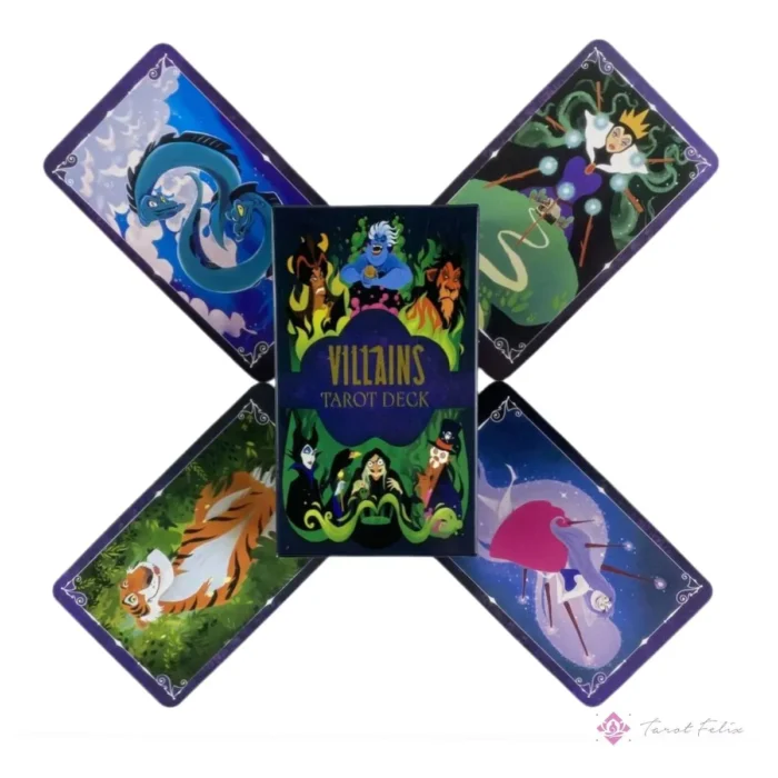 Set Completo Tarot Disney Villanos: 78 Cartas + Ebook Exclusivo