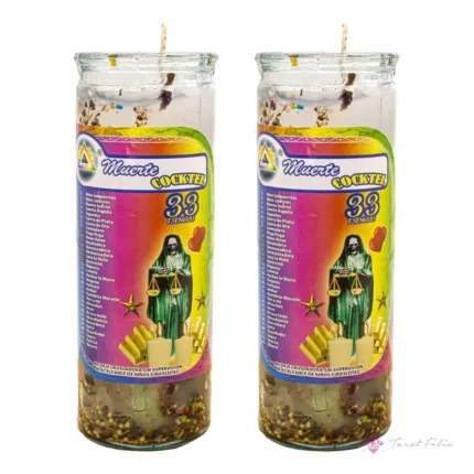 Pack 2 Veladoras Gel 33 Esencias para Éxito y Abundancia - Tarot Felix