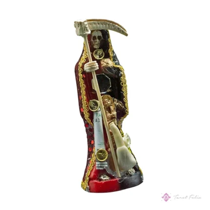 Santa Muerte Reversible 24 cm + Libro: Protección y Devoción Espiritual