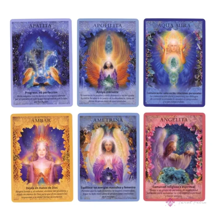 Oráculo de los Ángeles de Cristal: Tarot y Guía Espiritual + eBook Gratis