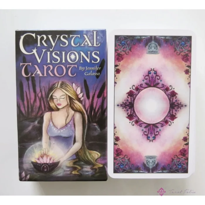 Tarot Crystal Visions: Guía Espiritual y Adivinación con 78 Cartas + eBook