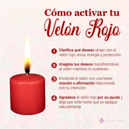 Vela Roja de Amor y Velón Esotérico para Amarres y Endulzamientos | Tarot Felix