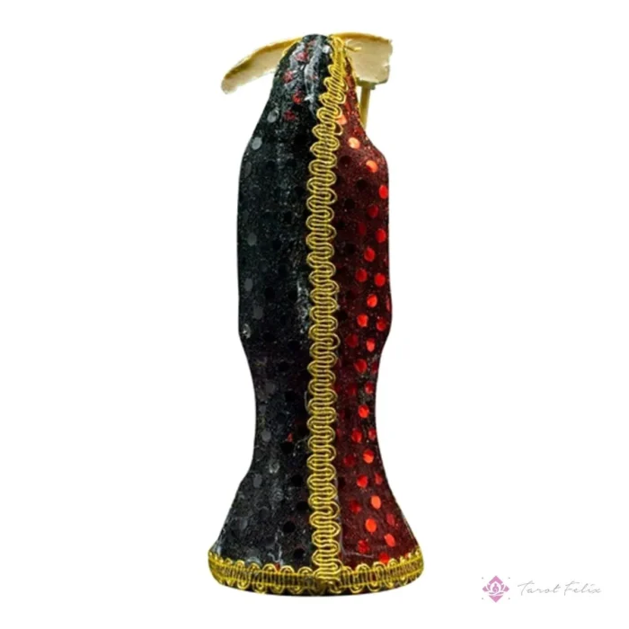 Santa Muerte Reversible Vestida 30cm: Curada y Preparada + Libro de Rituales