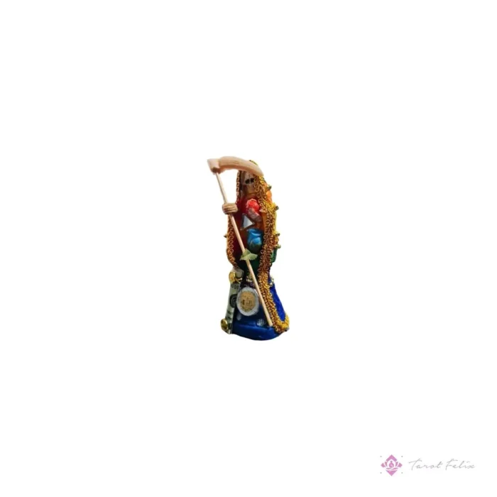 Estatua Santa Muerte 7 Potencias con Colmillo de Coyote 30cm - Protección Auténtica