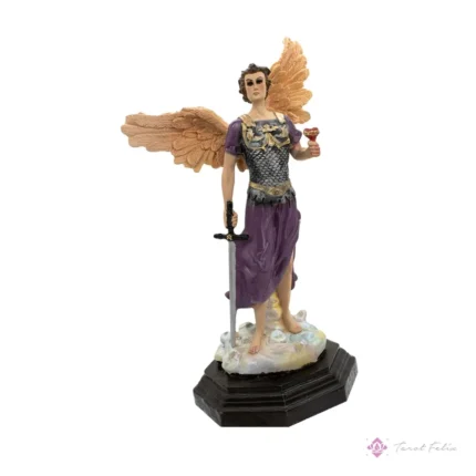 Estatua Arcángel Zadquiel 33cm con Ojo de Vidrio - Arte Sacro Único