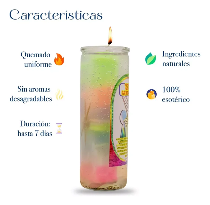Veladora Gel 7 Veces Destrancadera Proteccion Tumba Trabajo 2