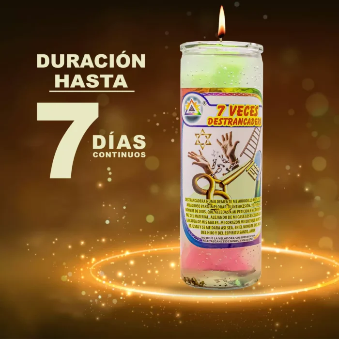 Veladora Gel 7 Veces Destrancadera Proteccion Tumba Trabajo 4