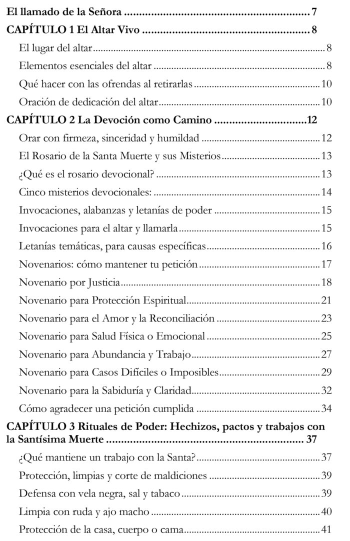 santa muerte libro impreso oración y guía espiritual