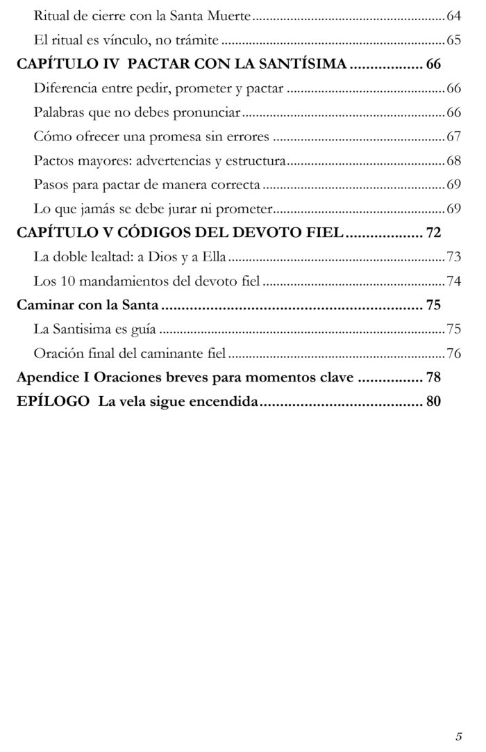 santa muerte libro impreso oración y guía espiritual