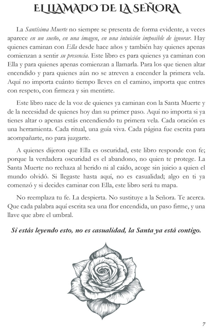 santa muerte libro impreso oración y guía espiritual