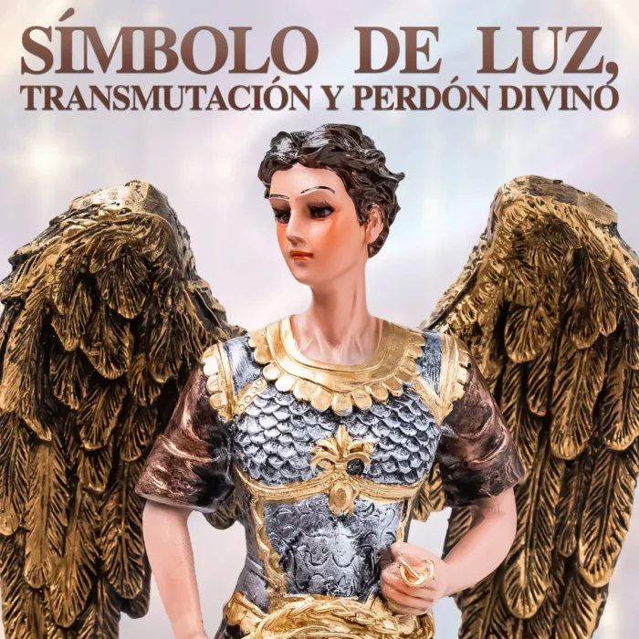 Arcangel San Zadquiel Angel Escultura 33 Cm Ojo De Vidrio 3